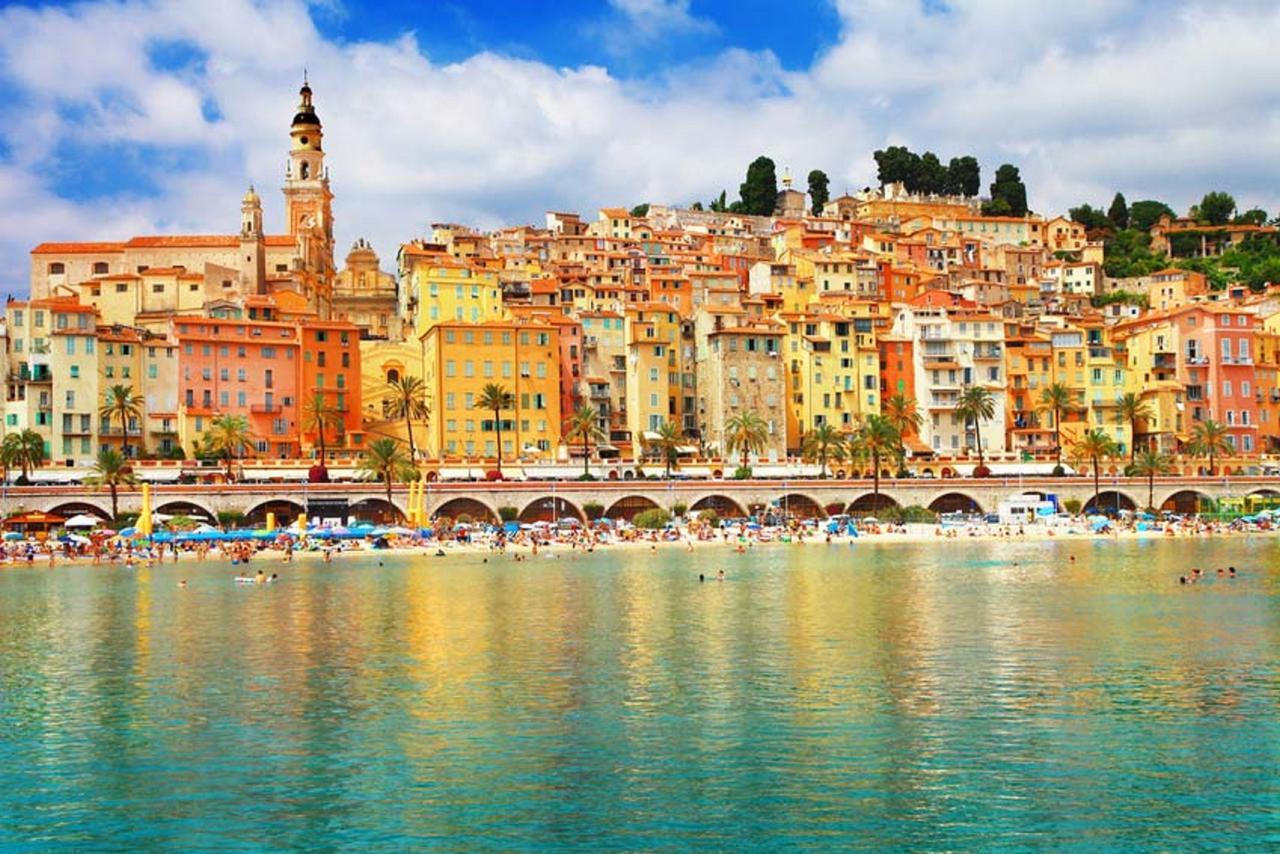 Les Mimosas Bed and Breakfast Menton Exteriör bild